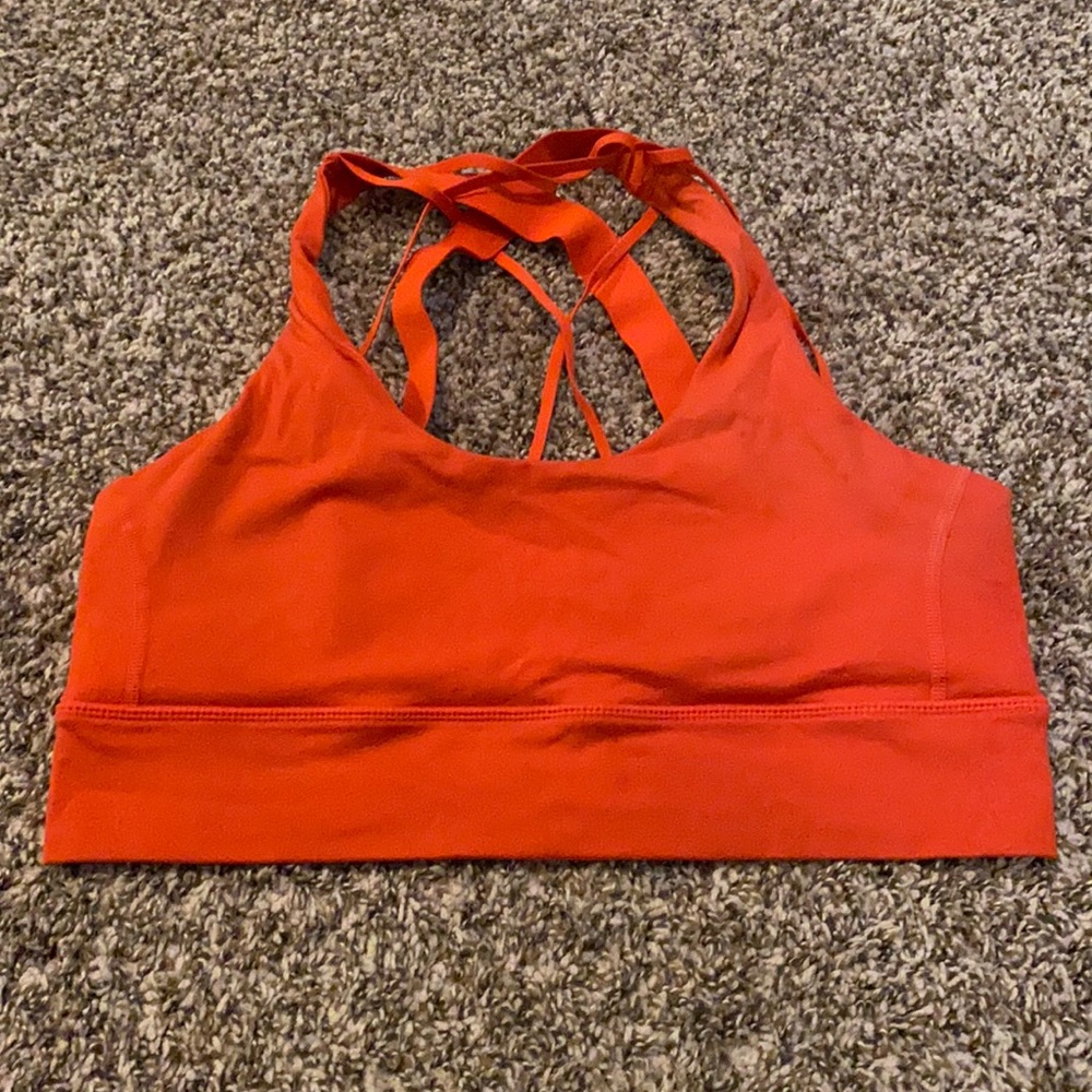 Balance athletica aura bra orange/red size L